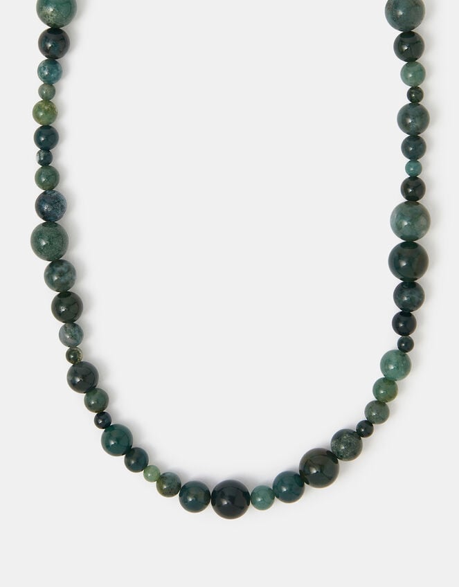 14ct Gold-Plated Chalcedony Bead Necklace, , large