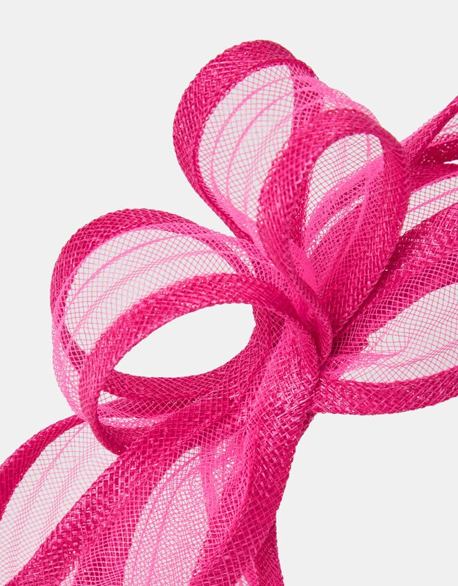 Loop Bow Fascinator, Pink (FUCHSIA), large