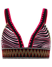 Animal Sporty Triangle Bikini Top, Multi (BRIGHTS-MULTI), large