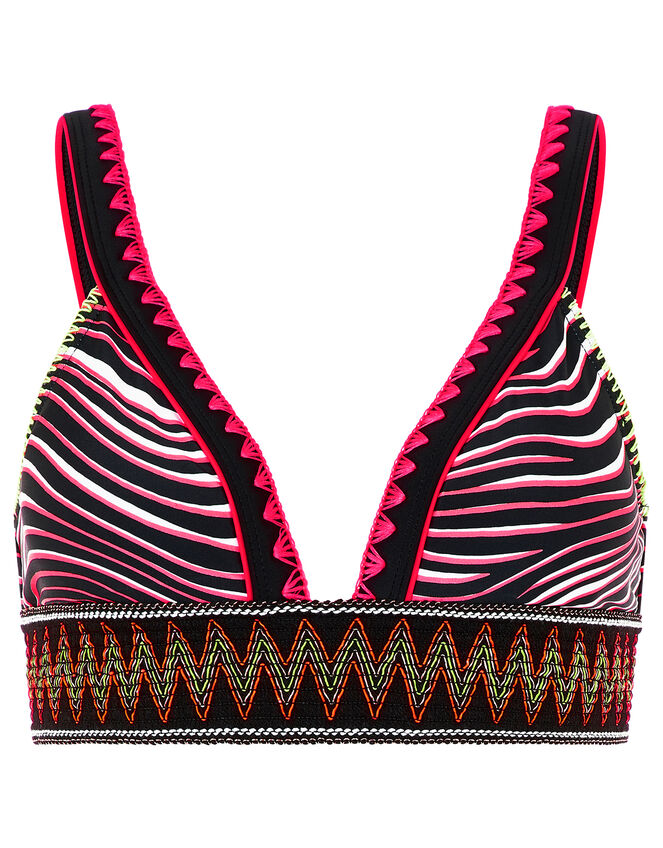 Animal Sporty Triangle Bikini Top, Multi (BRIGHTS-MULTI), large