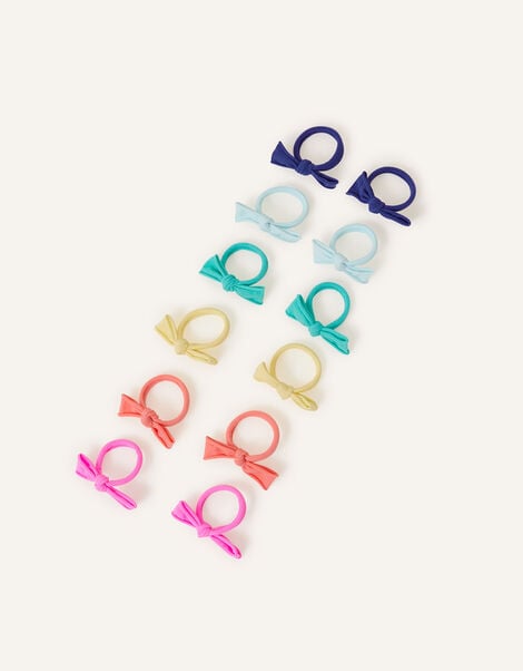 Girls Mini Tie Hair Band 12 Pack, , large