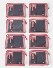 Initial Passport Holder & Luggage Tag, Blue (NAVY), large