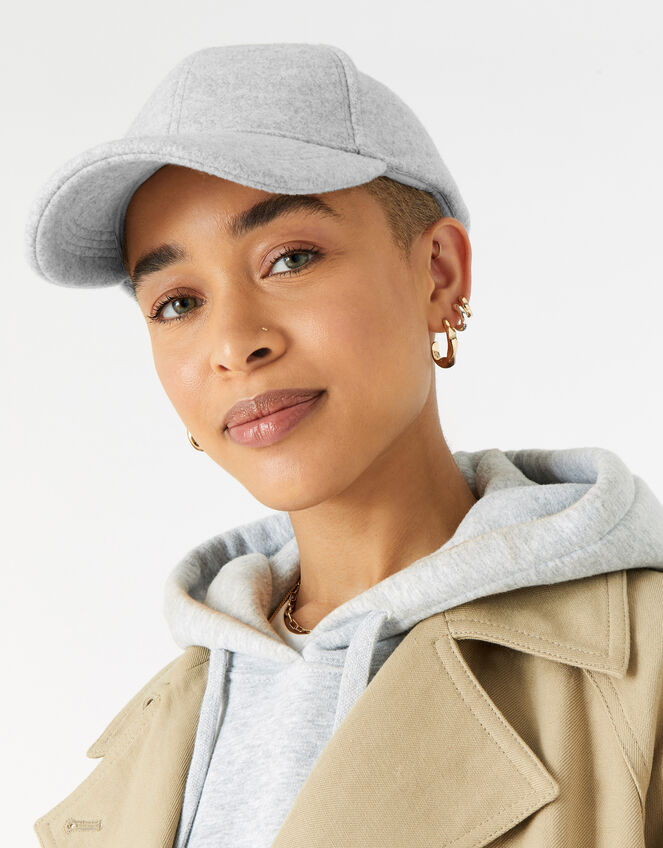 Super-Soft Marl Baseball Cap, Grey (LIGHT GREY), large