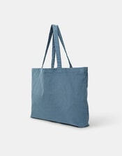 Floral Embroidered Corduroy Shopper Bag, , large