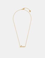14ct Gold-Plated Love Necklace, , large