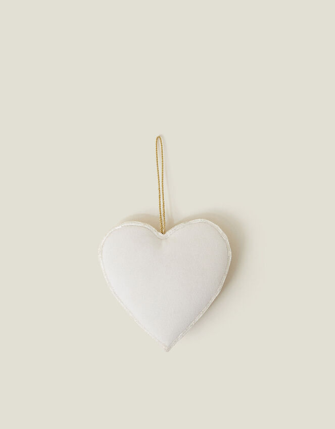 Beaded Mr Heart Christmas Tree Decoration, , large