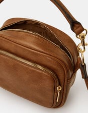 Boxy Crossbody Bag, Tan (TAN), large