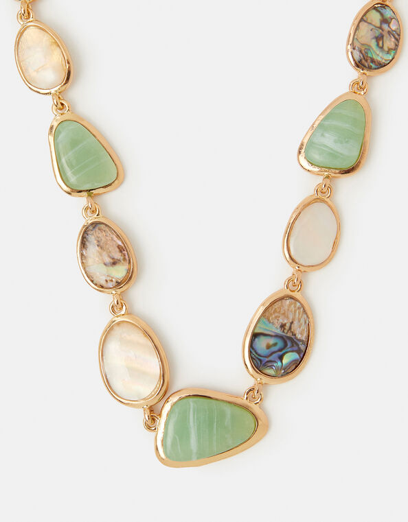 Mixed Stone Statement Collar Necklace, , large