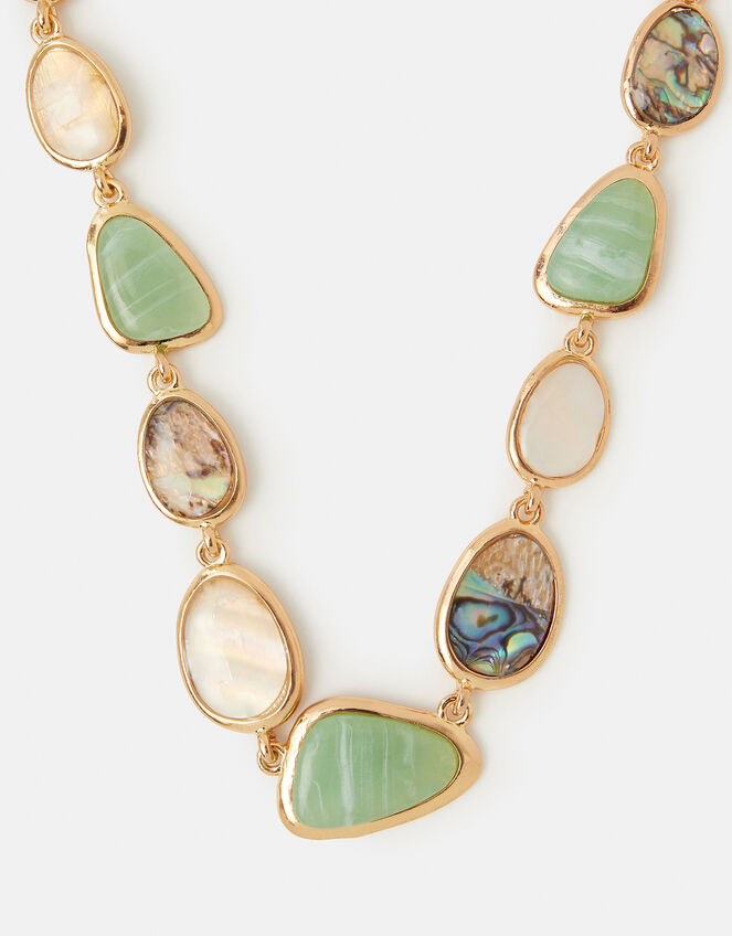 Mixed Stone Statement Collar Necklace, , large