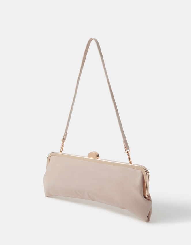 Clip Frame Clutch Bag, Nude (NUDE), large