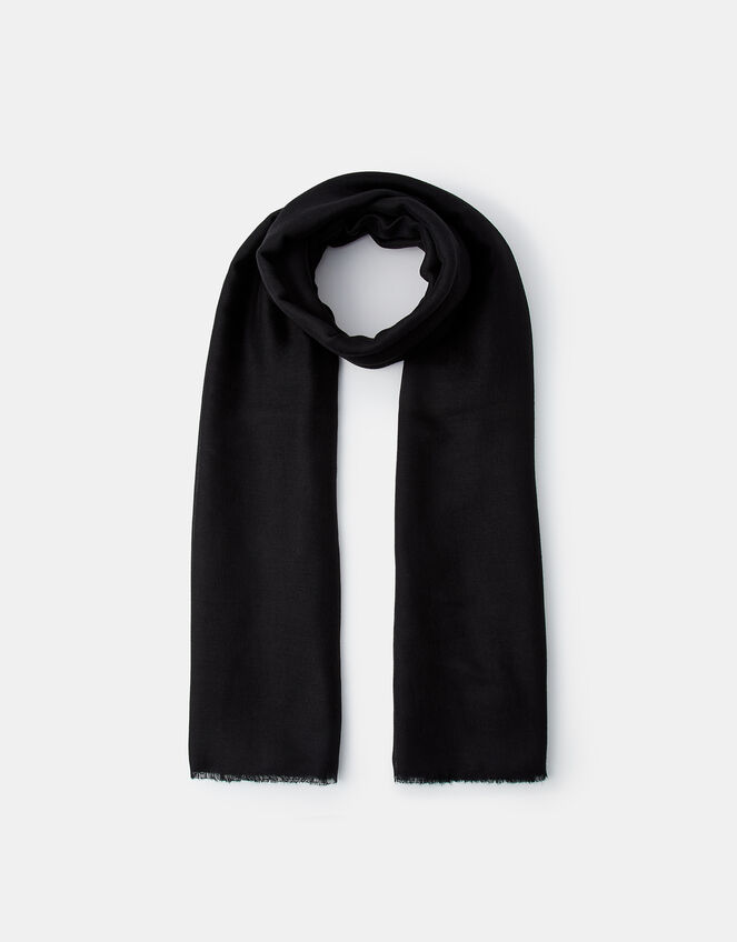 Lightweight Scarf, Black (BLACK), large