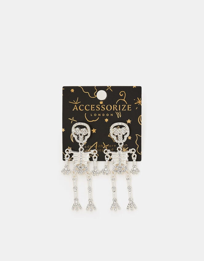 Halloween Skeleton Drop Earrings, , large