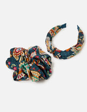 Opulent Paisley Scrunchie and Headband , , large