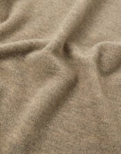 Large Knitted Triangle Scarf, , large