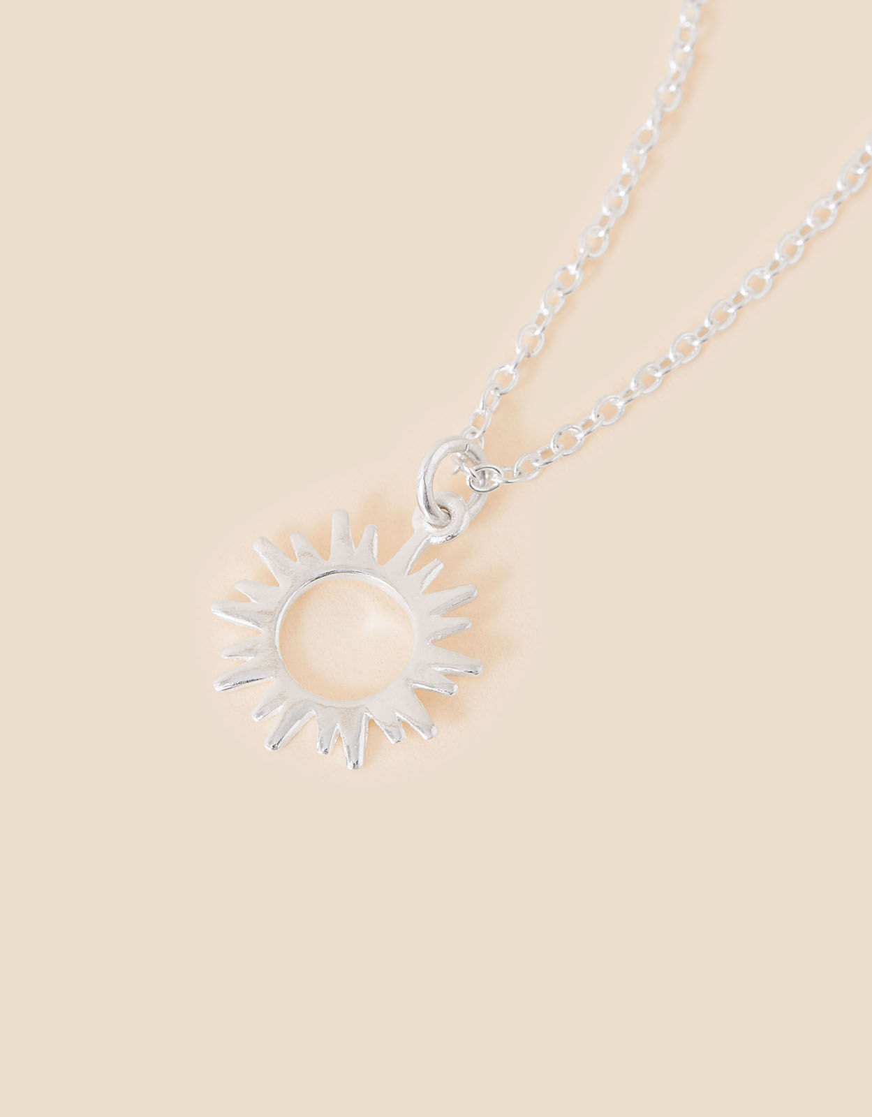 Sun pendant sale necklace silver