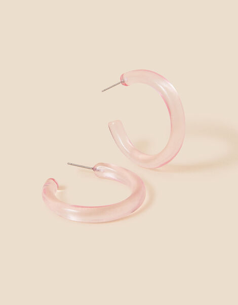 Clear Resin Hoops, , large