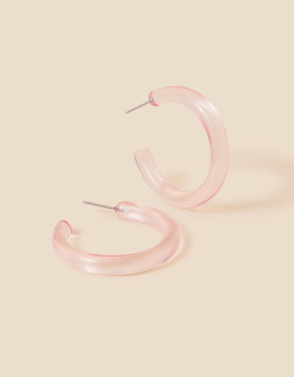 Clear Resin Hoops, , large
