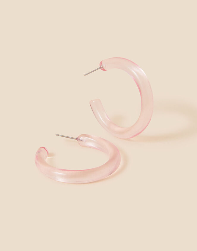 Clear Resin Hoops, , large