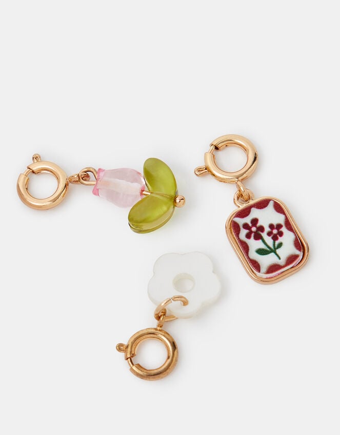 3-Pack Flower Jewellery Charms, , large