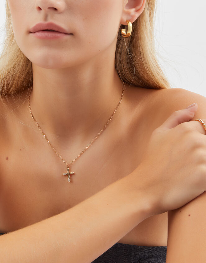 Cross Pendant Necklace, , large