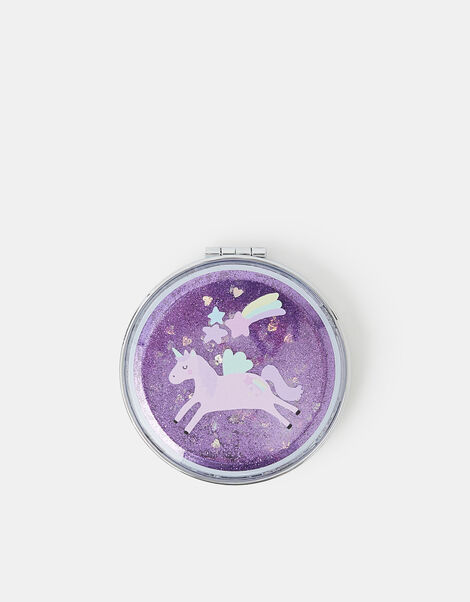 Girls Unicorn Compact Mirror, , large