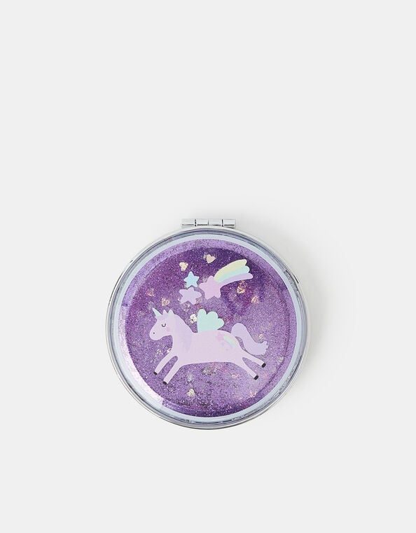 Girls Unicorn Compact Mirror, , large