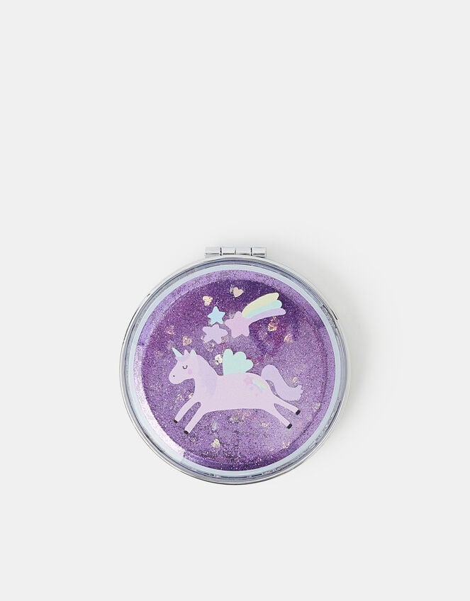 Girls Unicorn Compact Mirror, , large