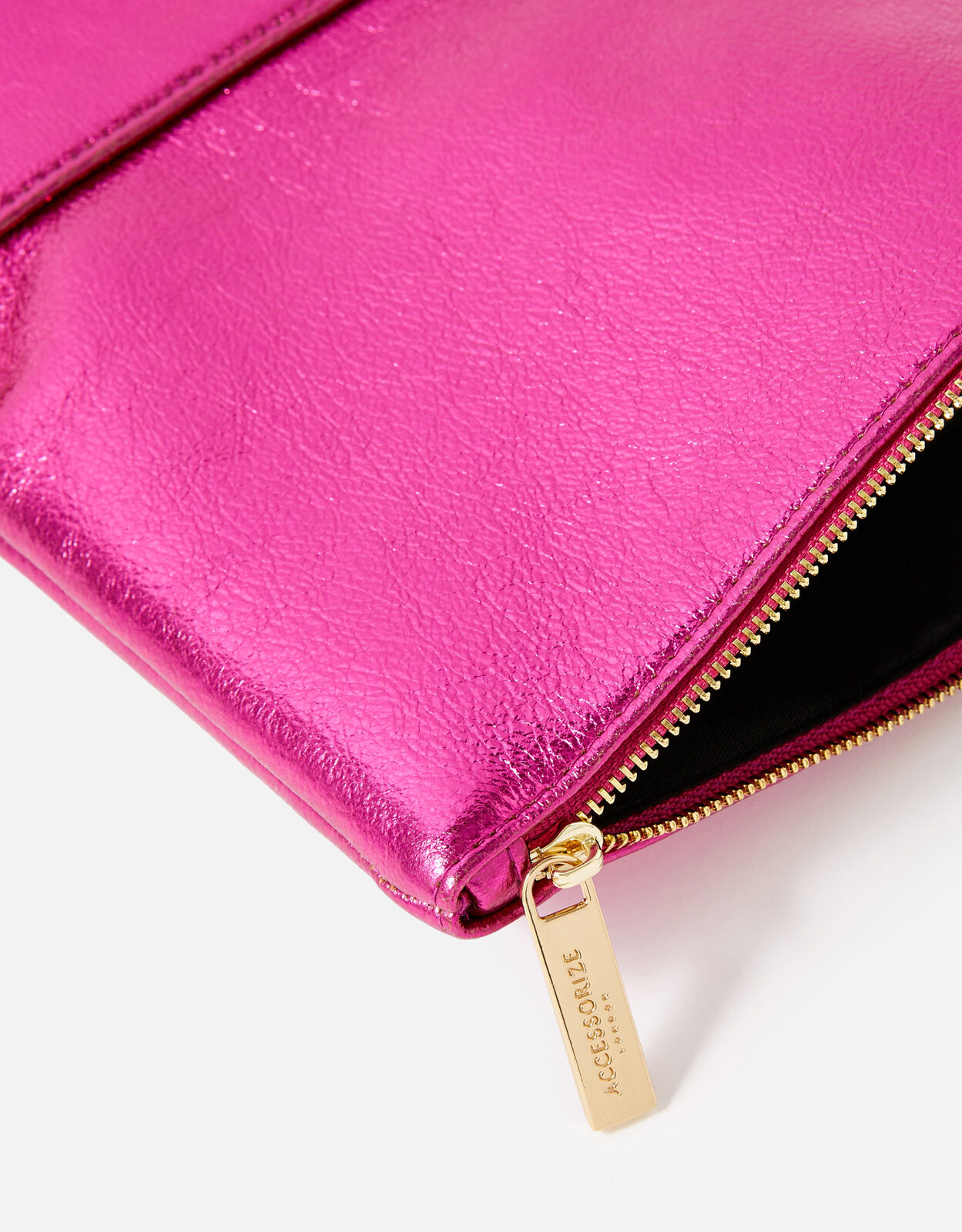 Foldover Clutch Bag Pink Clutches Accessorize UK