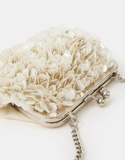 Girls Floral Appliqu&eacute; Clip Frame Bag, , large