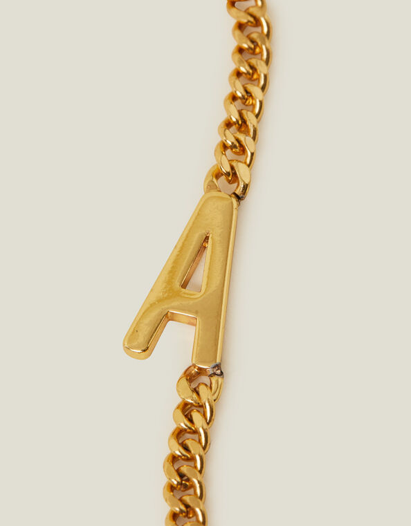 14ct Gold-Plated East West Initial Bracelet, Gold (GOLD), large