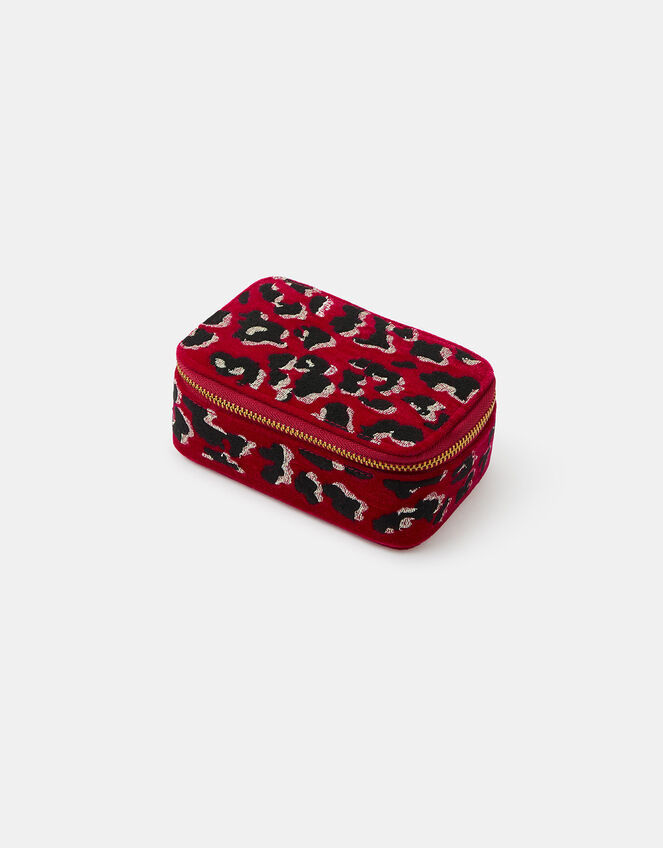 Embroidered Leopard Jewellery Box, , large