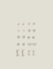 10-Pack Bow Stud and Hoop Earrings, , large