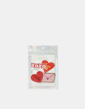 4-Pack Love Embroidered Iron-On Patches, , large