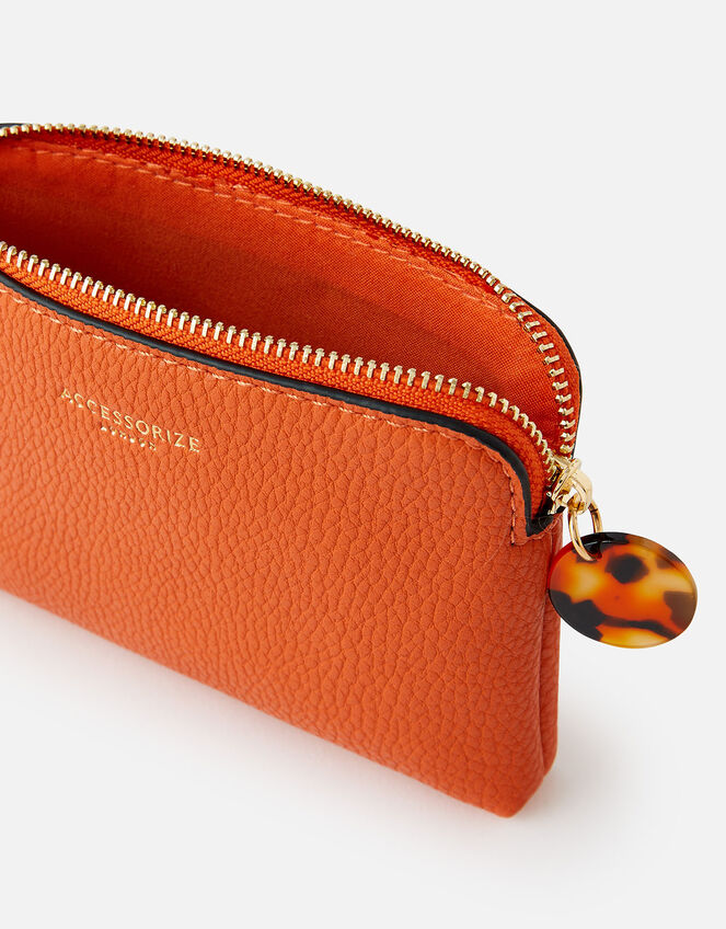 Reptile and Resin Coin Purse , Orange (ORANGE), large