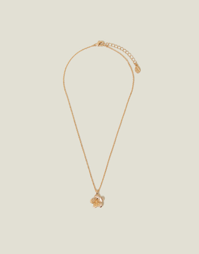 Flower Pendant Necklace, , large