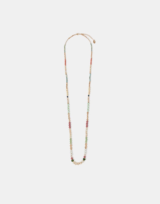 Long Beaded Rope Necklace, , large