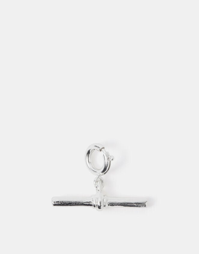 Chunky T-Bar Charm, Silver (SILVER), large