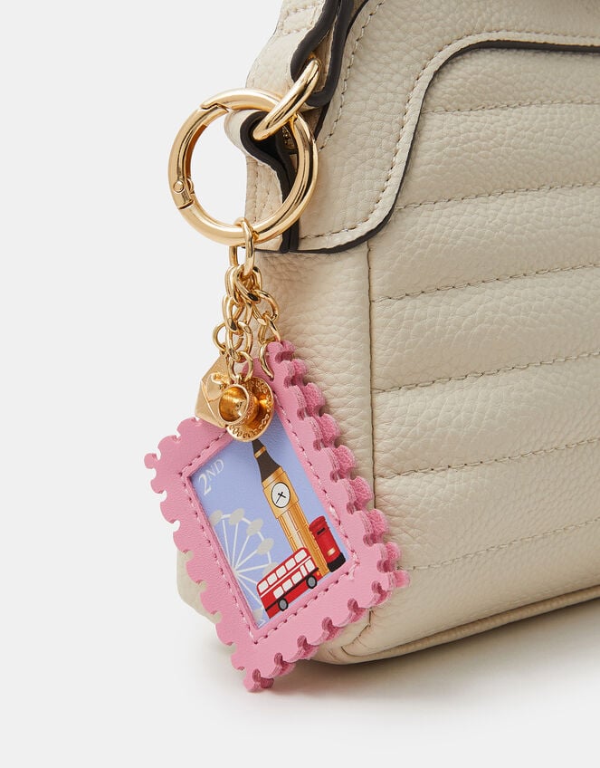 London Postage Stamp Bag Charm, , large