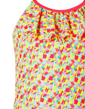 Metallic Print Swimsuit, Multi (BRIGHTS-MULTI), large