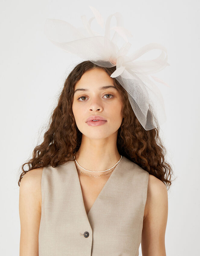 Large Double Bow Crin Headband, Pink (PALE PINK), large