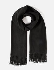 Super-Soft Blanket Scarf Black, , large