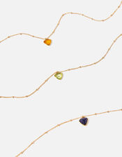 14ct Gold-Plated Birthstone Necklace, Gold (GOLD), large