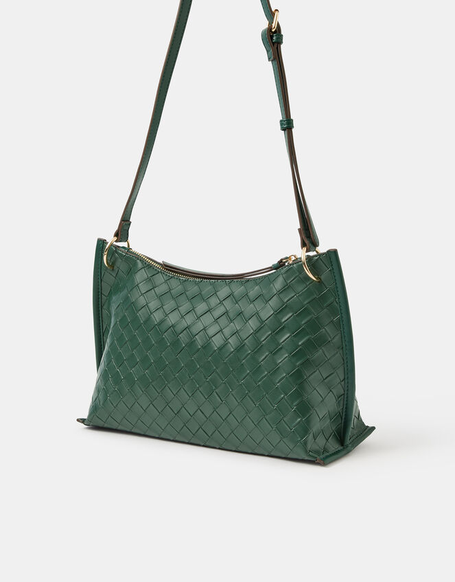 Woven Crossbody Bag, , large