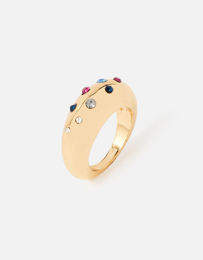 New Decadence Diamante Chubby Ring, Multi (BRIGHTS-MULTI), large