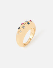 New Decadence Diamante Chubby Ring, Multi (BRIGHTS-MULTI), large