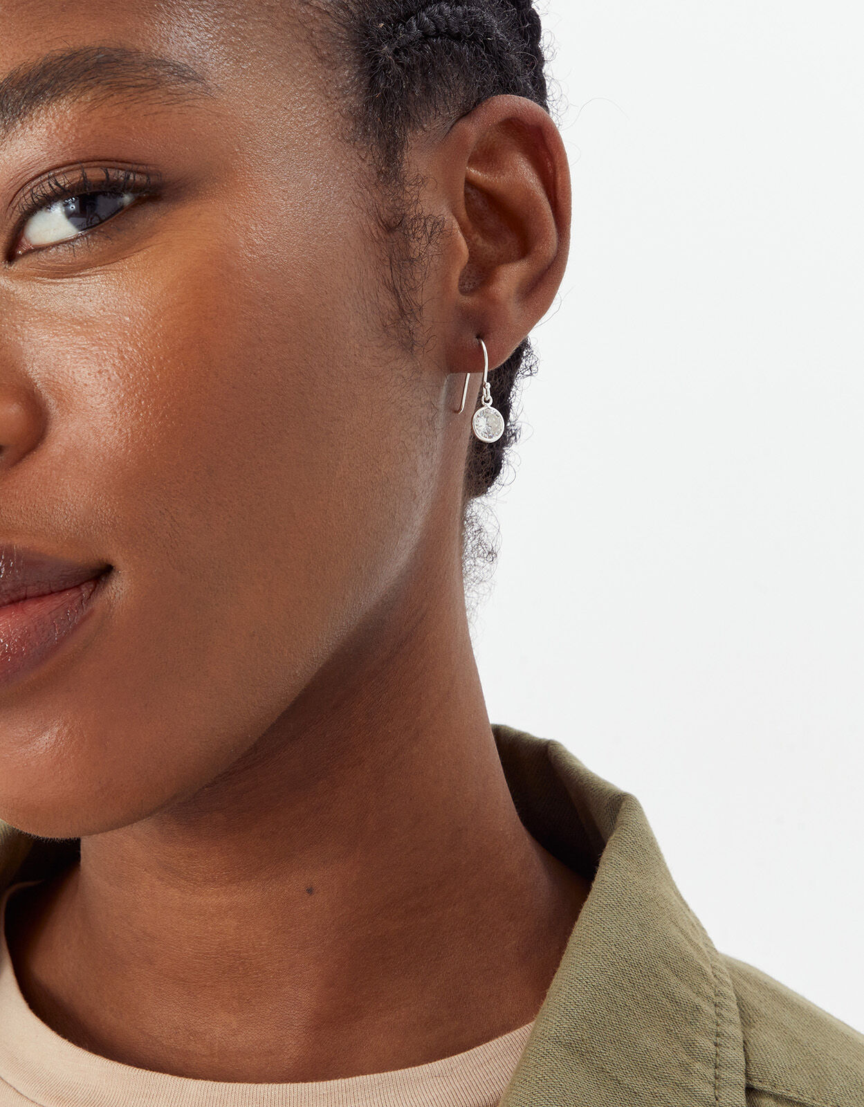 Sterling Silver Sparkle Drop Earrings Sterling silver