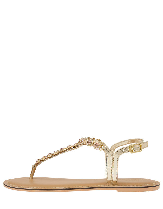Rebecca Crystal Strap Sandals, Pink (PINK), large