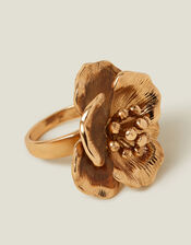 Statement Flower Ring, Gold (GOLD), large