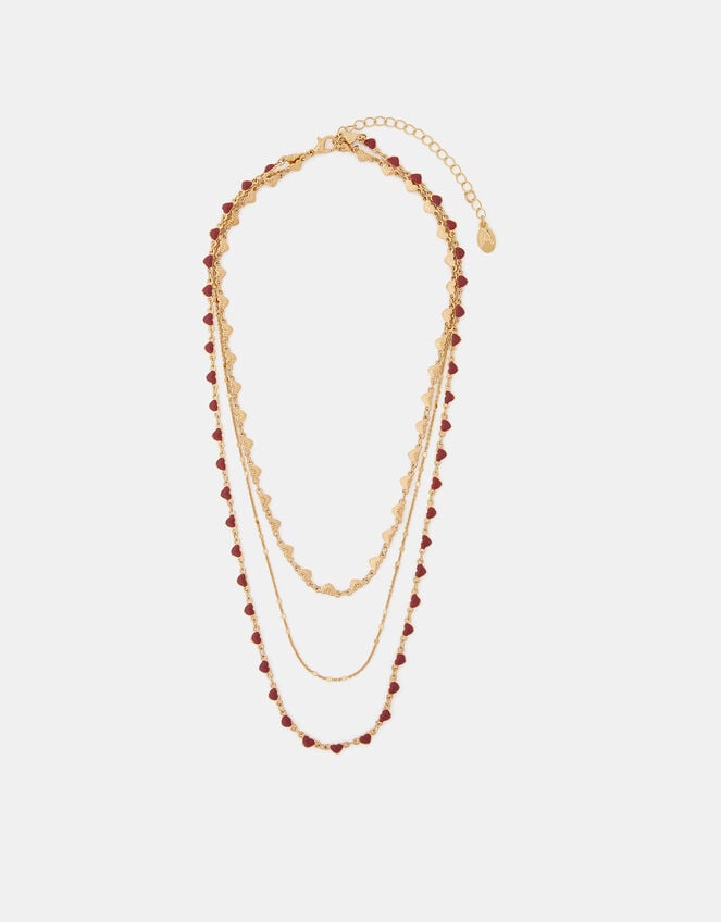 Heart Layered Necklace, , large