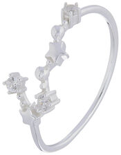 Sterling Silver Constellation Ring - Scorpio, White (ST CRYSTAL), large